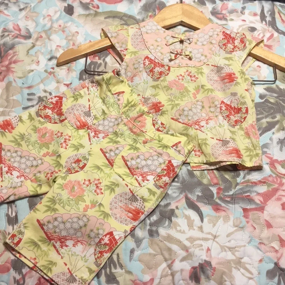 🌸Janie and jack (6to12months) yellow floral set GUC🌸